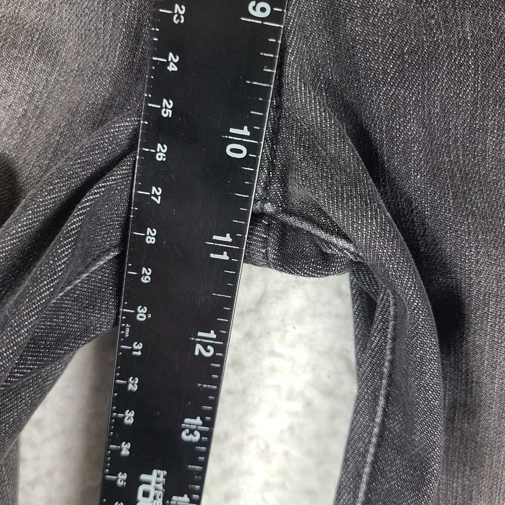 Abercrombie Fitch Jeans Womens 28/6 Dark Gray Wash High‎ Rise Super Skinny Fray